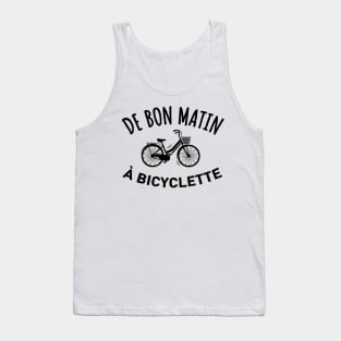 Matin à bicyclette French Bicycle Tank Top